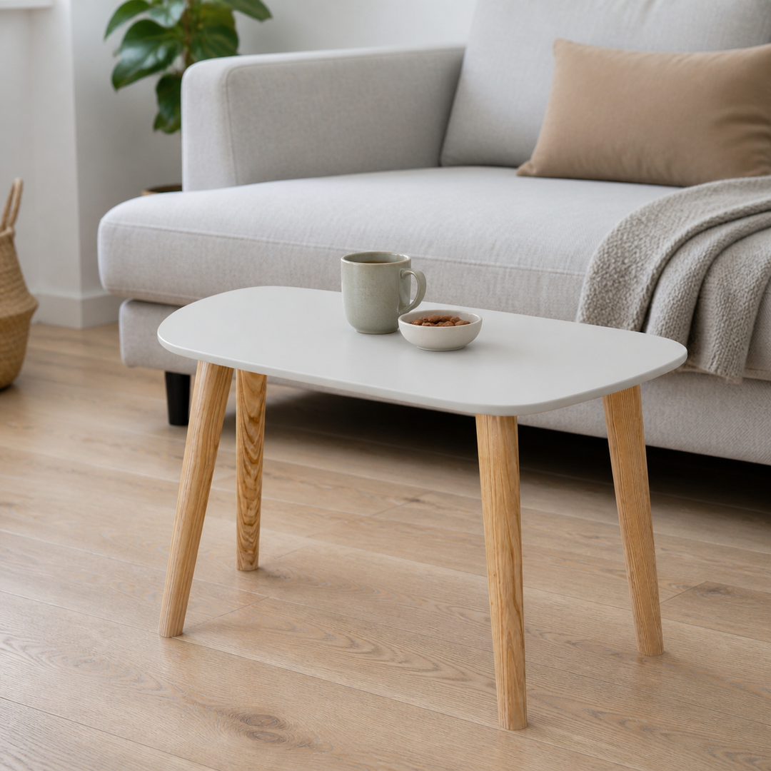 Endocarp Sofabord 68x41x40cm - Pearl Grey / Askwood – materiale- eller konstruktionsdetalje