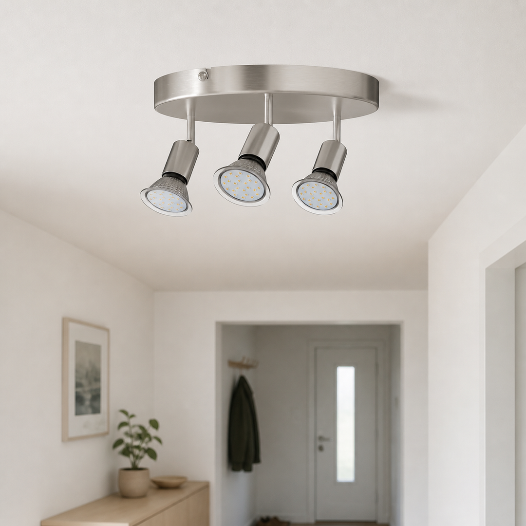 Loftslampe "Amaryllis" 3 flammer rundt – hero i naturlig brug
