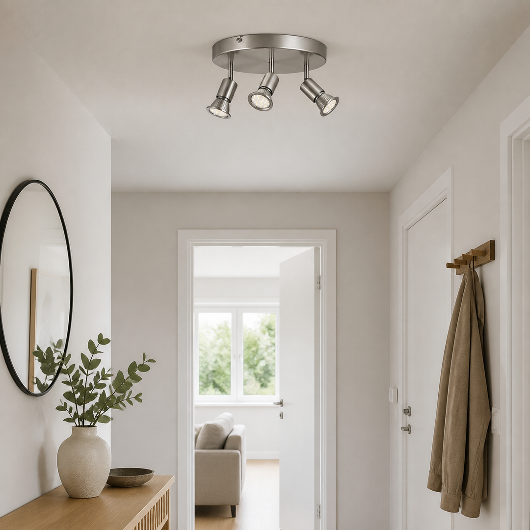 Loftslampe "Amaryllis" 3 flammer rundt – vigtigste funktion