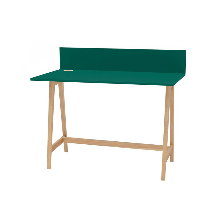 LUKA Asketræ Skrivebord 110x50cm Grøn – eksakt packshot på hvid baggrund