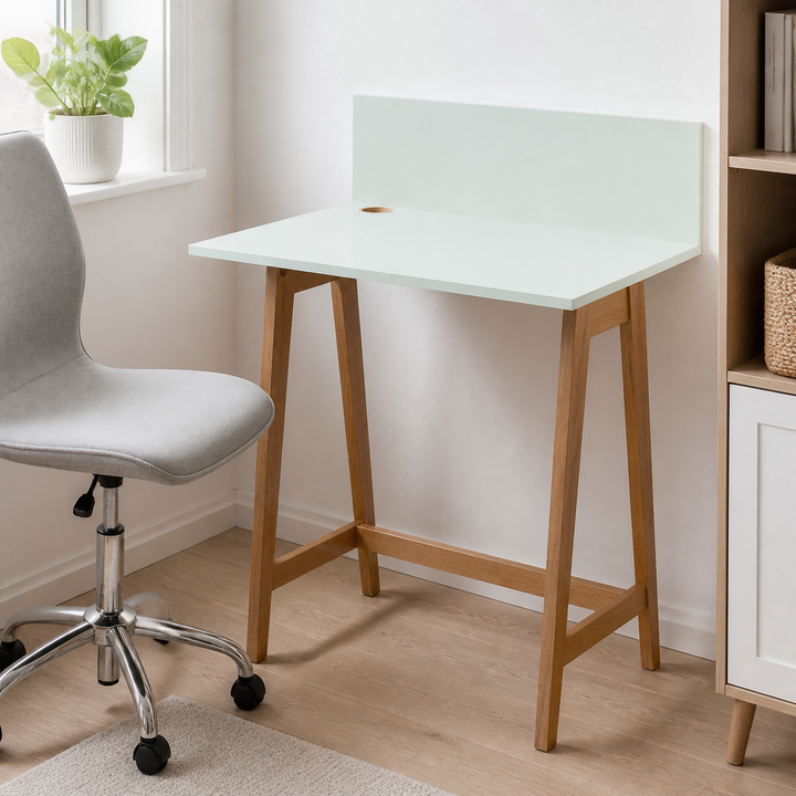 LUKA Asketræ Skrivebord 65x50cm Fleeting Mint – vigtigste funktion