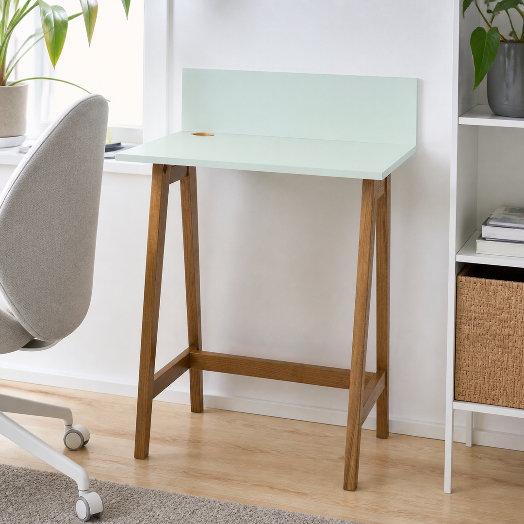 LUKA Asketræ Skrivebord 65x50cm Fleeting Mint – materiale- eller konstruktionsdetalje