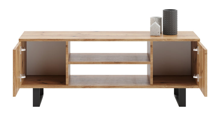 Focus loft RTV-skab 155 cm - dekor eg håndværkslameller