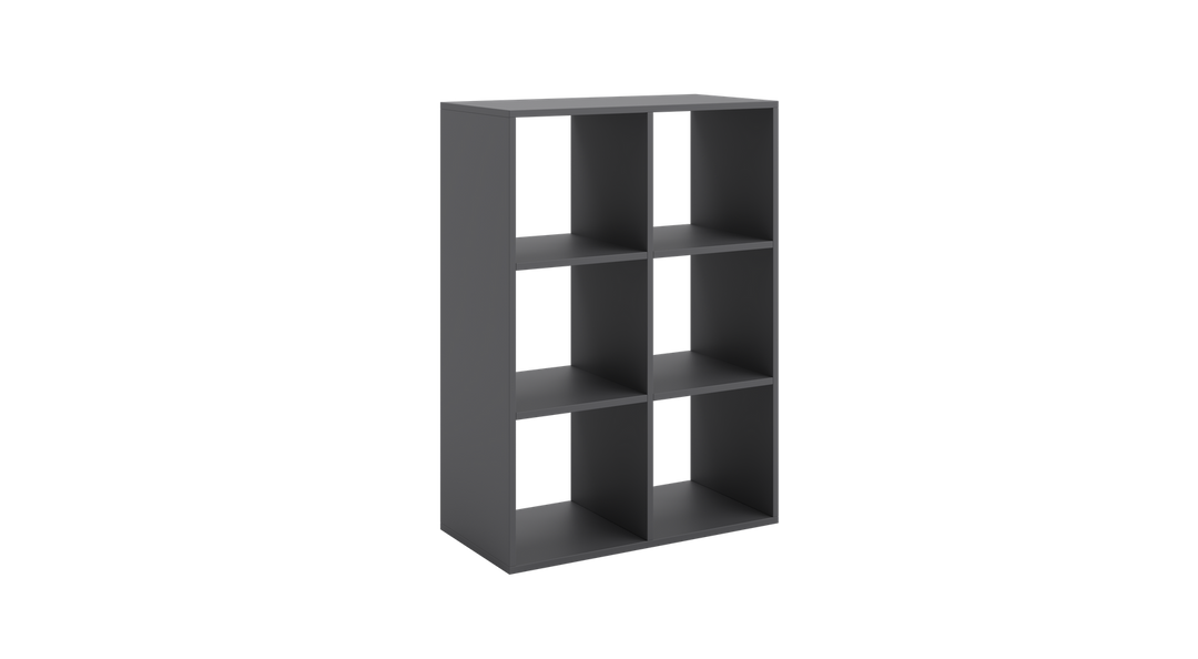 Loni bogreol 2x3 grå