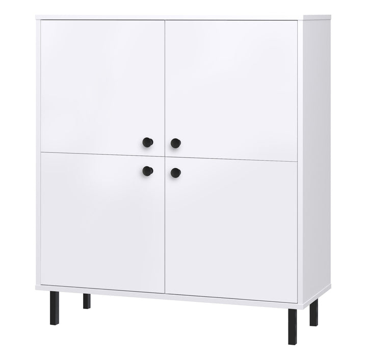 Venus kommode med fire låger, hvid