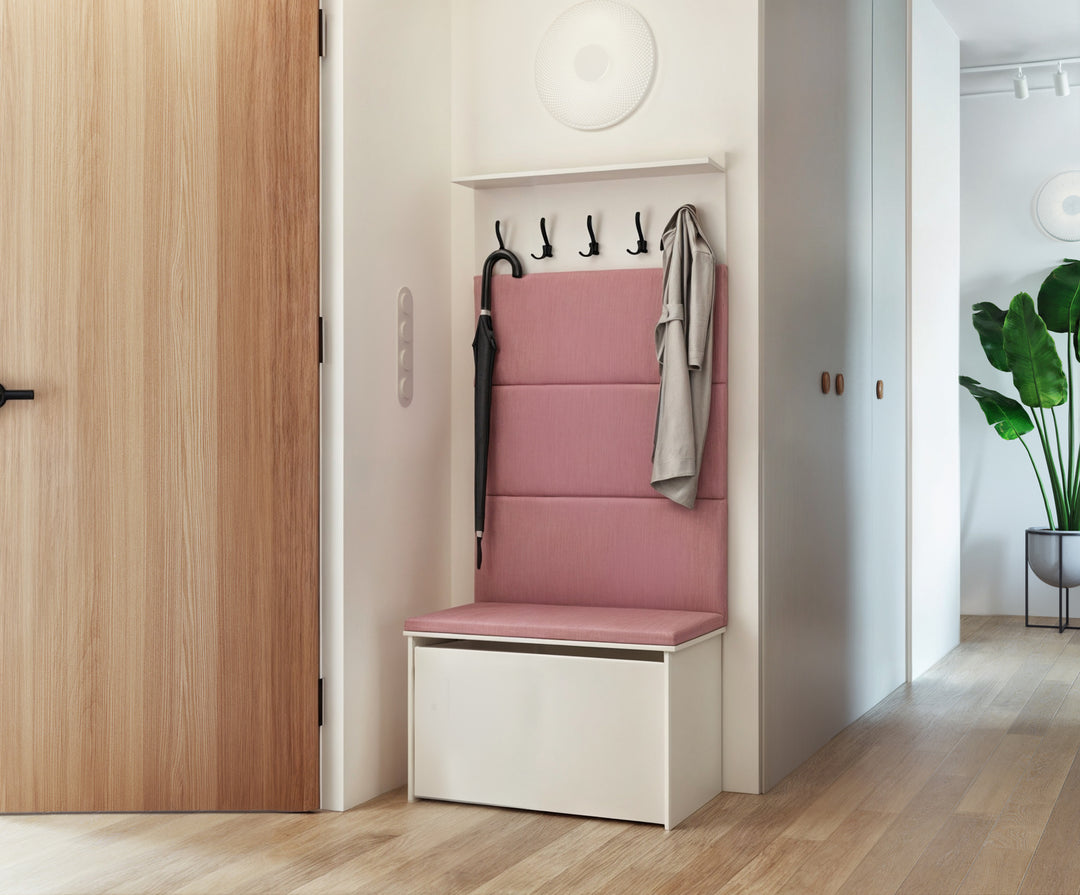 Garderobe med skoskab, sæde og knagerække