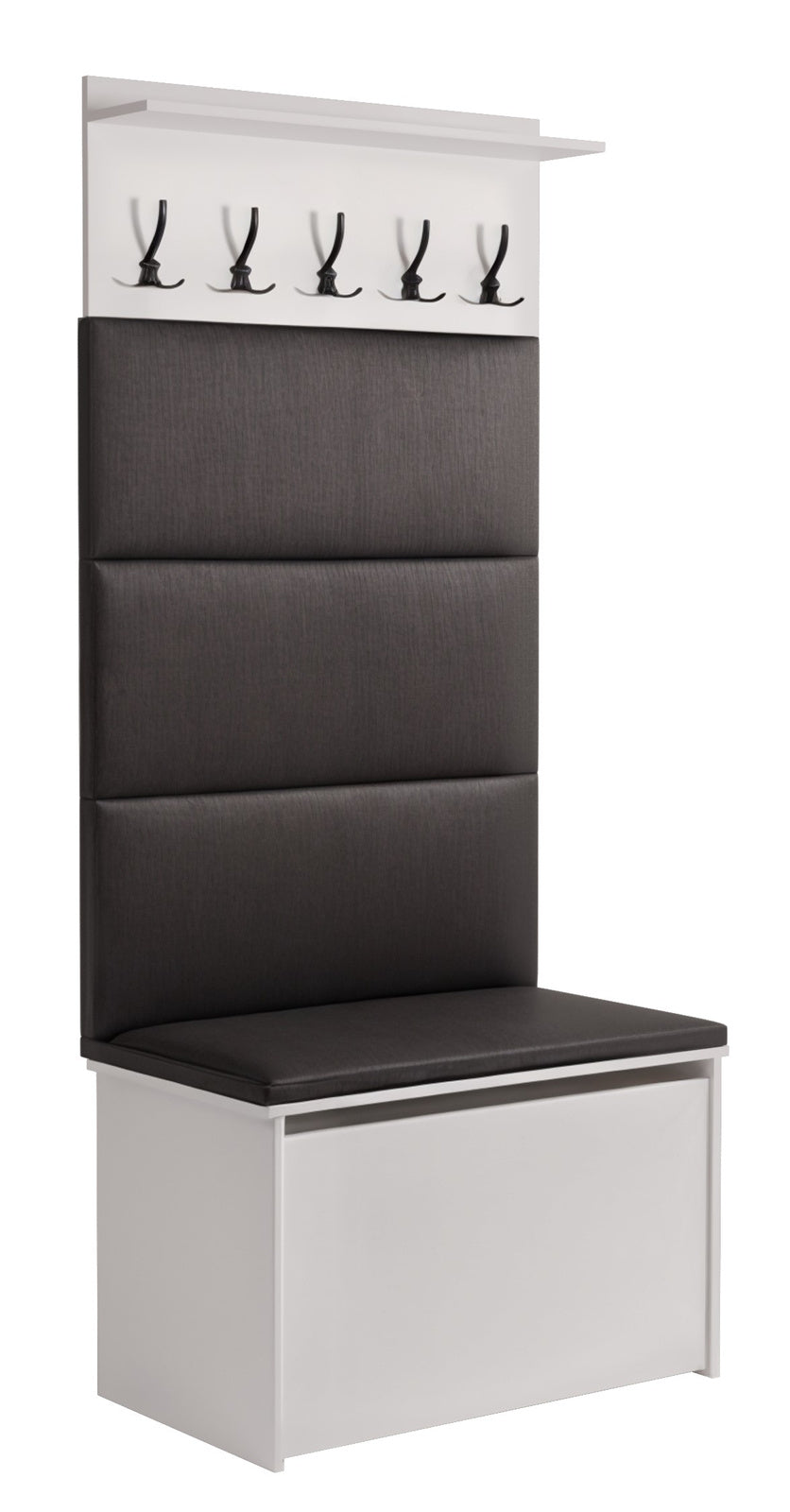 Garderobe med skoskab, sæde og knagerække