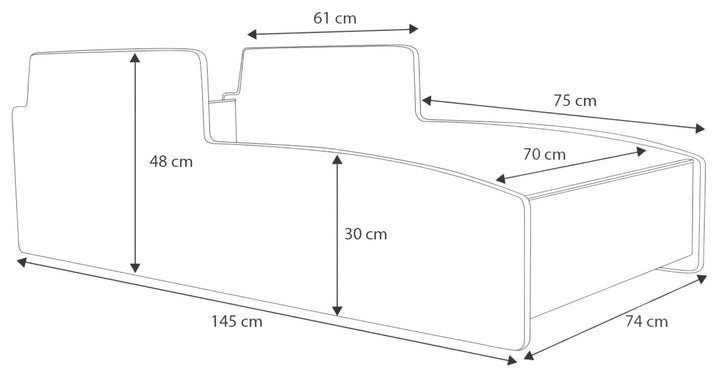 Traktor børneseng rød 140x70
