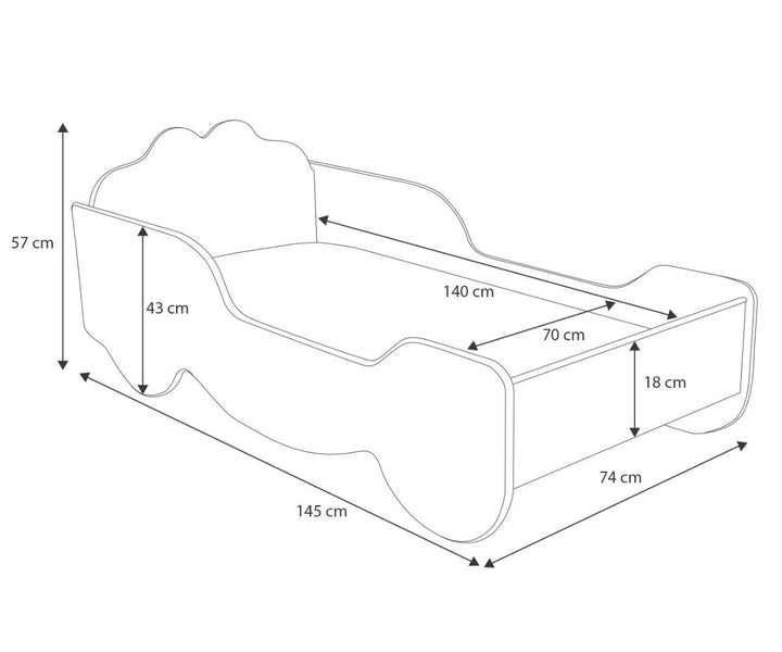 Børneseng Kareta 160x80