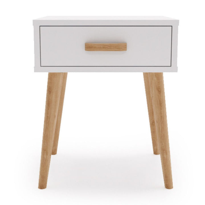 Luna sengebord hvid, natbord