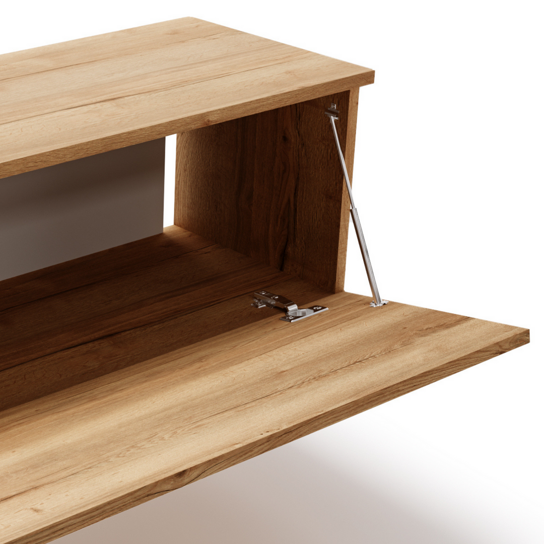 RTV-skab Nicole 160 cm - farve Oak Craft