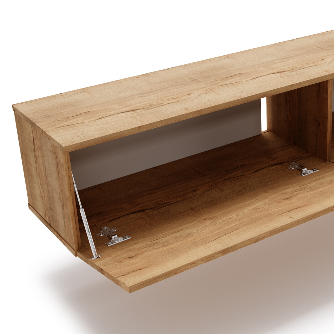 RTV-skab Nicole 160 cm - farve Oak Craft