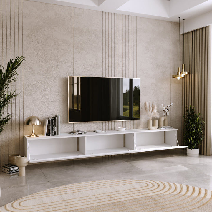 RTV-skab Nicole 80 cm - farve hvid