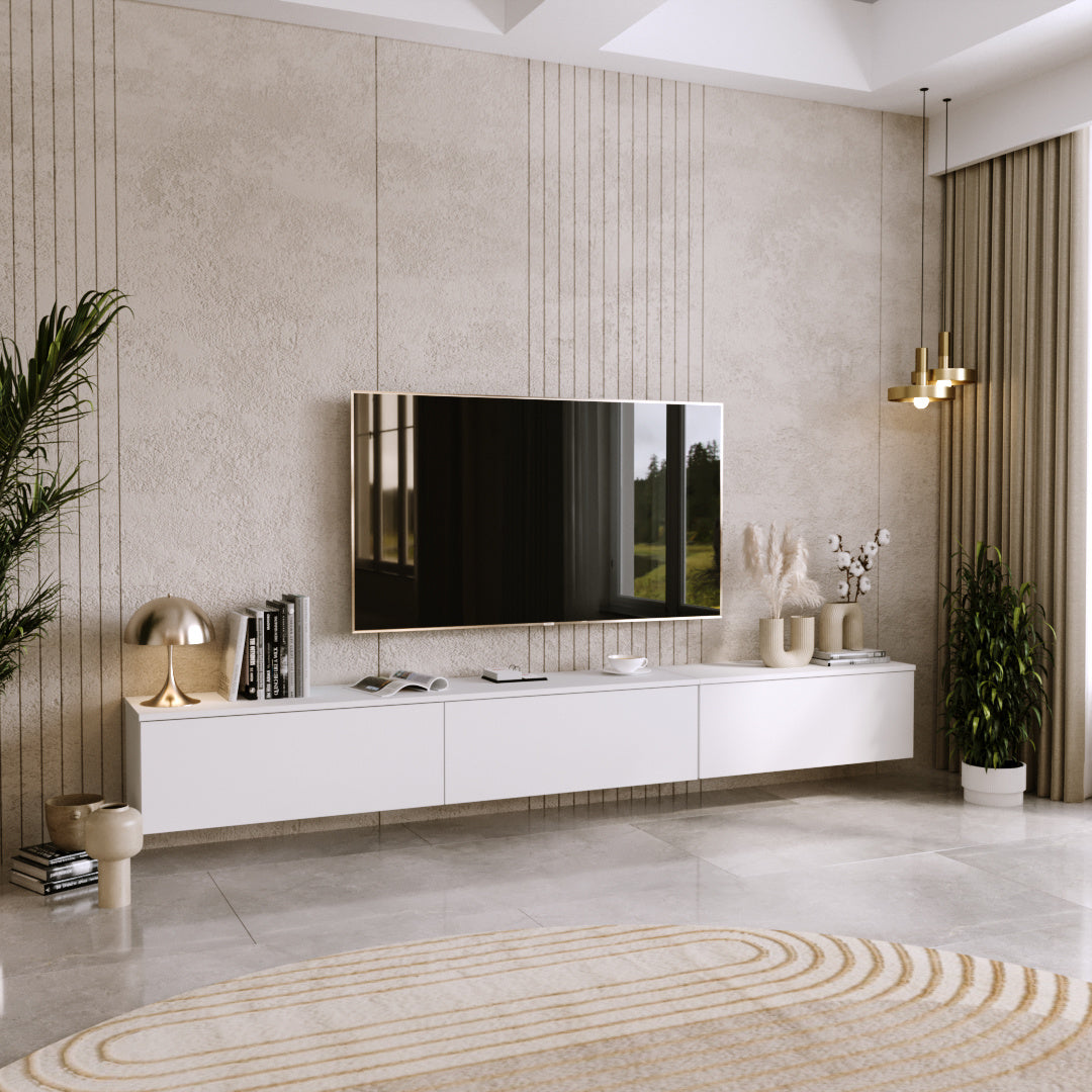 RTV-skab Nicole 80 cm - farve hvid