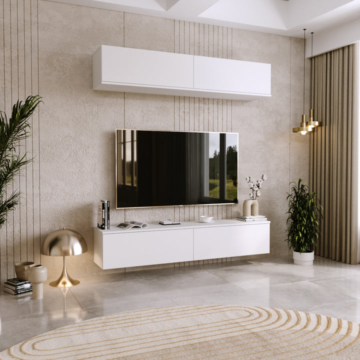 RTV-skab Nicole 80 cm - farve hvid