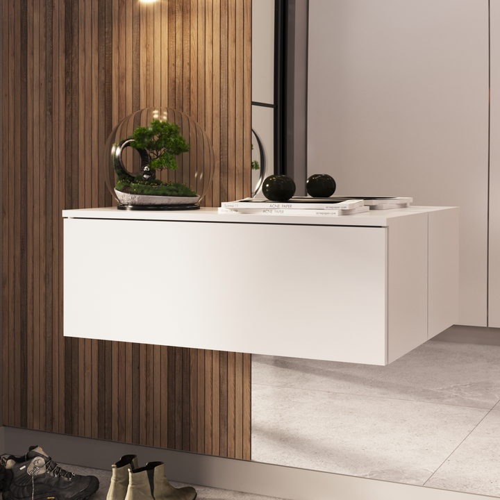 RTV-skab Nicole 80 cm - farve hvid