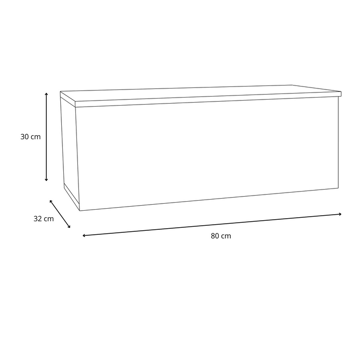 RTV-skab Nicole 80 cm - farve Artisan Oak