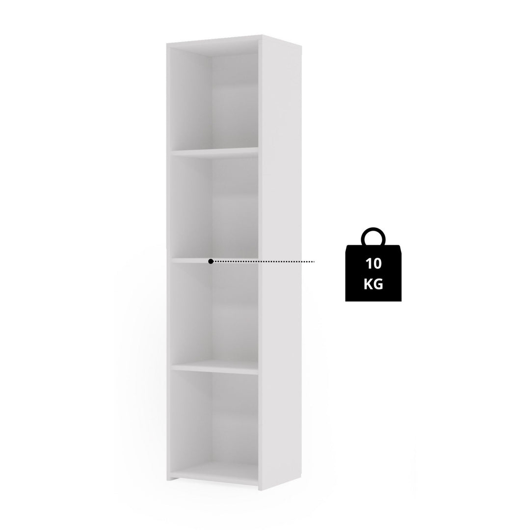 Reol LONI 160x40 cm - farve hvid