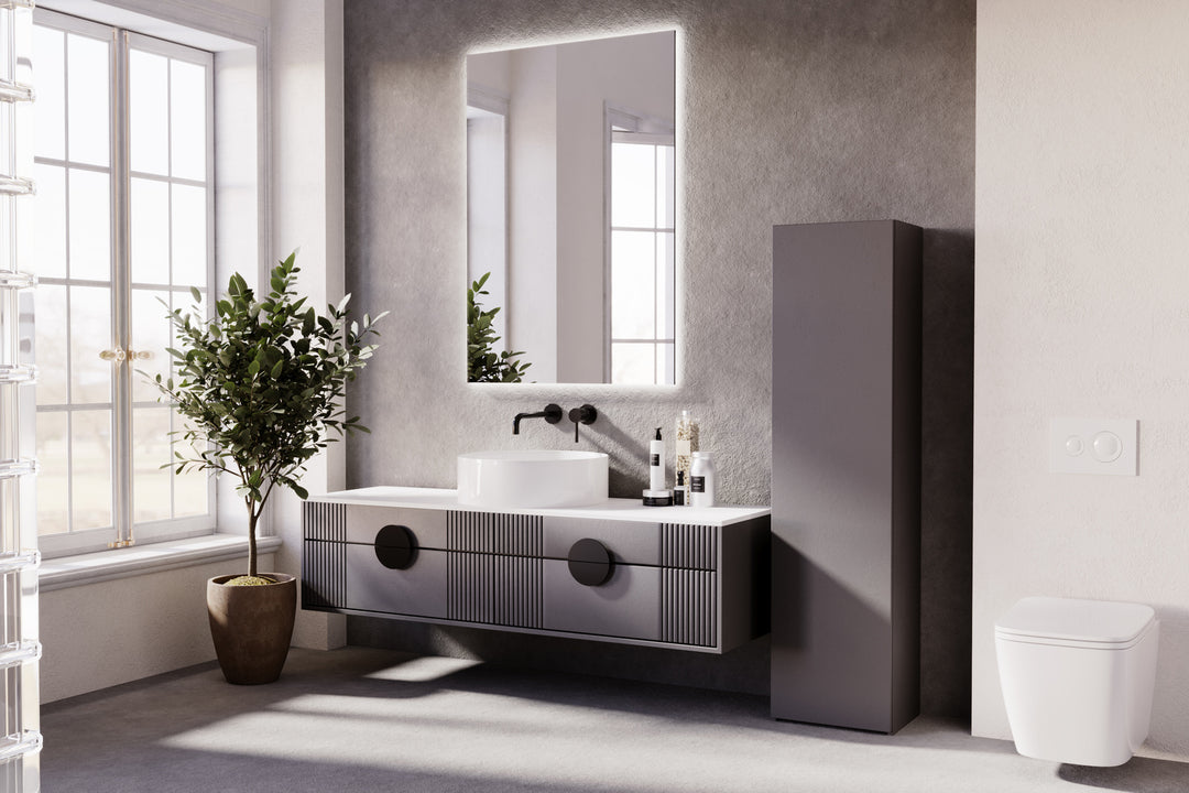 Massiv reol LONI 160x40 cm - farve hvid