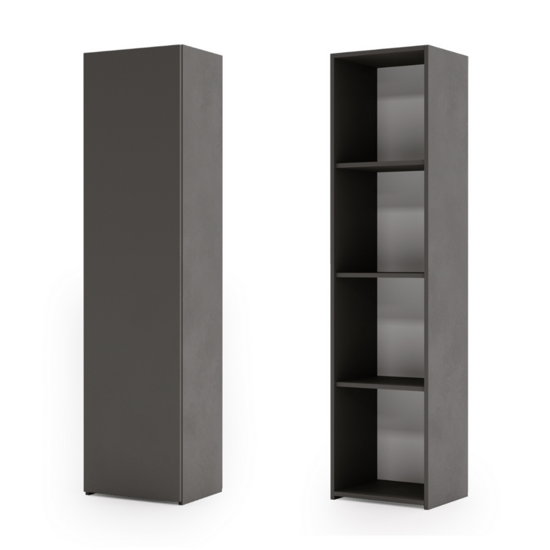 Massiv reol LONI 160x40 cm - farve grå