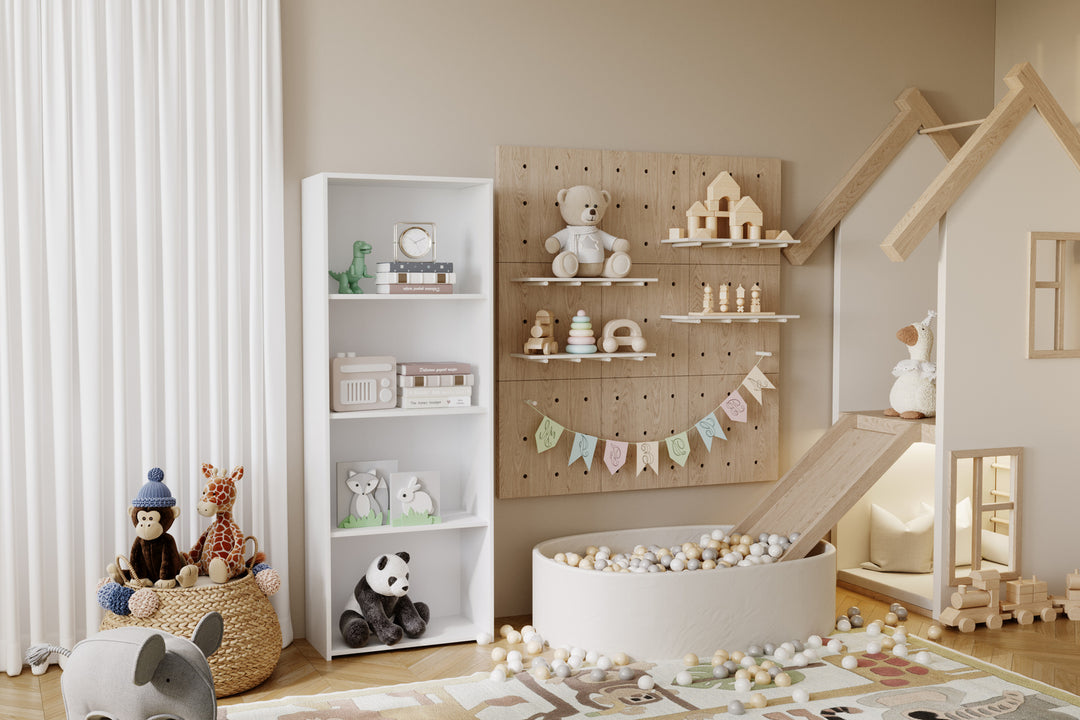 Bogreol LONI 160x60 cm - farve hvid