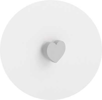 Emi sengebord - gråt håndtag