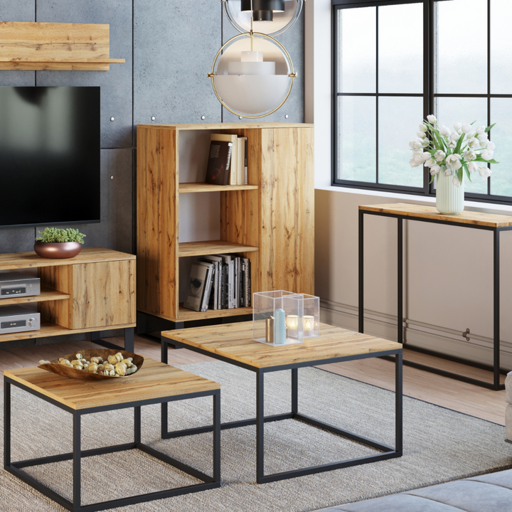 Fondi reol - metalben, højde 116 cm, bredde 90 cm, dybde 40 cm