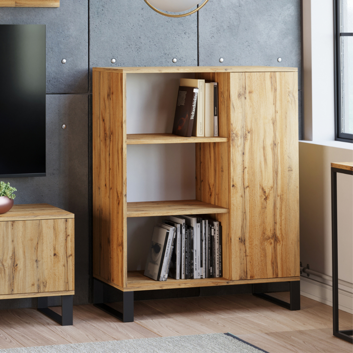 Fondi reol - metalben, højde 116 cm, bredde 90 cm, dybde 40 cm