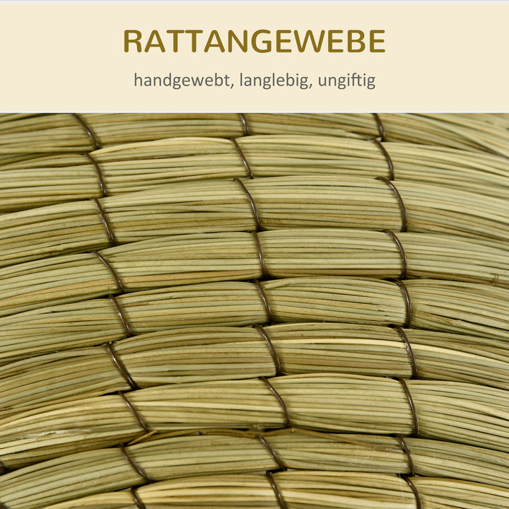 Kattehule af søgræs, 2-delt, fleksibelt positionerbar, 41 cm x 41 cm x 71,5 cm, naturlig