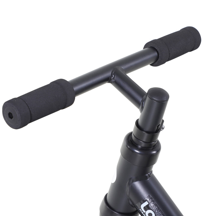 Børnebalancecykel, lærecykel, børnecykel, 2-i-1, børnecykel med støttehjul og pedaler, 2-5 år, sædehøjdejusterbar, pp, sort, 85 x b36 x h54 cm