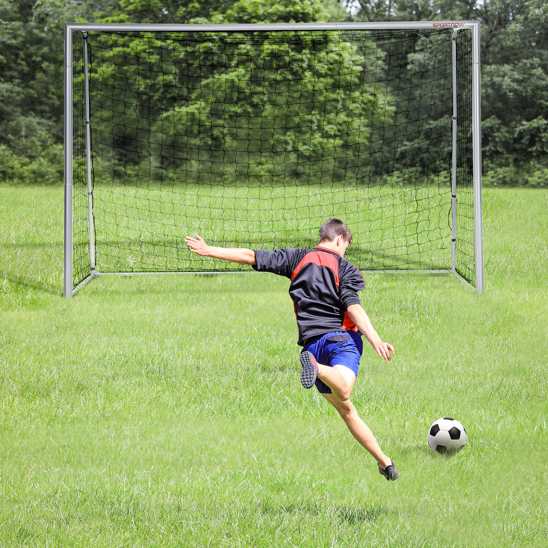 Fodboldmål, vejrbestandigt, robust net, stabil metalramme, nem montering, 300 x 200 x 120 cm