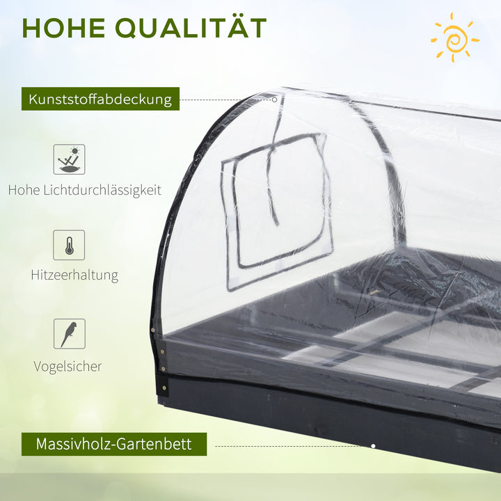 C drivhus tomathus kold ramme plast stål transparent 120 x 79 x 53 cm