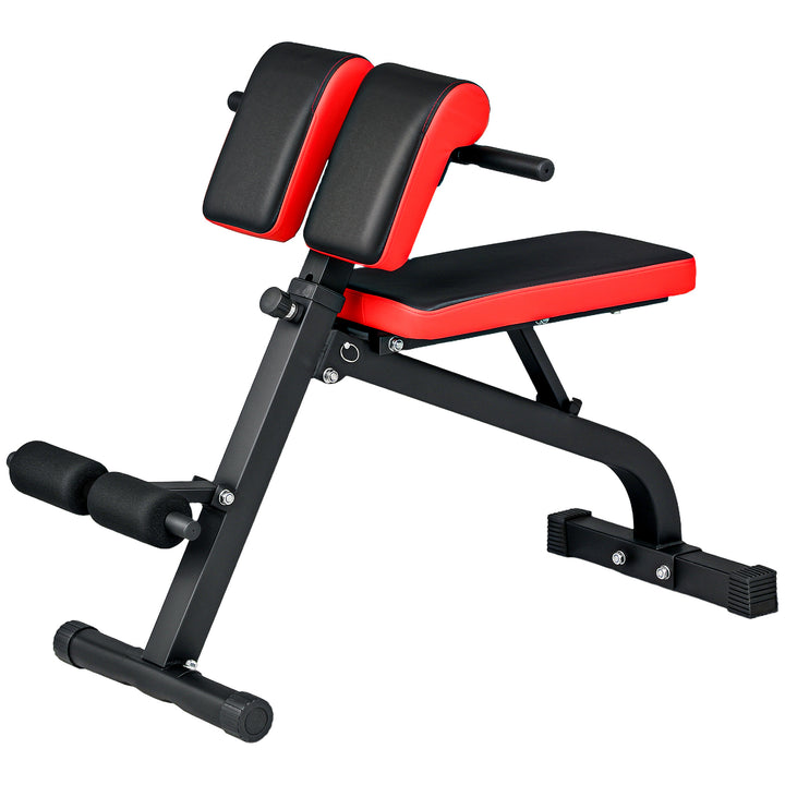 Vægtbænk, multifunktionel træningsbænk, foldbar fitnessbænk, bæreevne op til 120 kg, stål, sort
