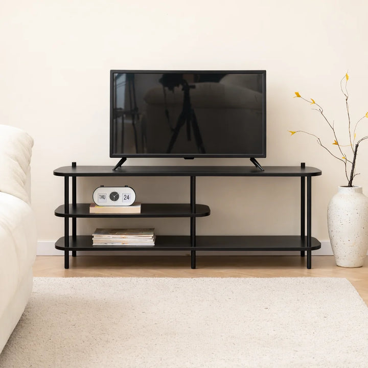 COLEMAN TV-bord i metal og sort træ