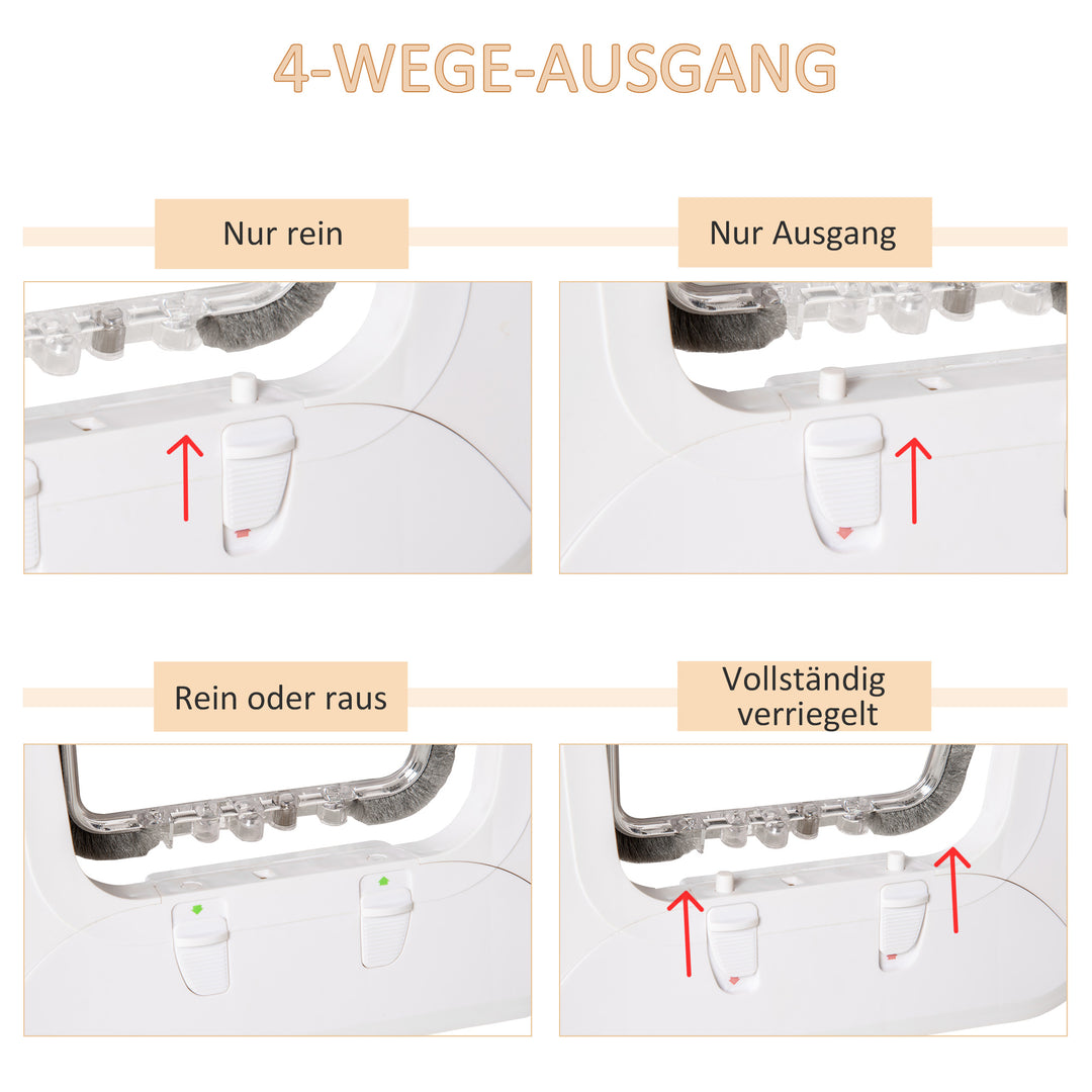 Magnetisk kattelem med 4 låsemuligheder, hundelem kæledyrsleem til katte og små hunde,