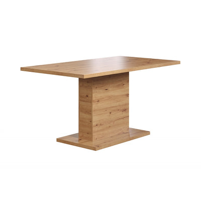 Spisebord FOLLOW eg / grå, 160x80xH76 cm