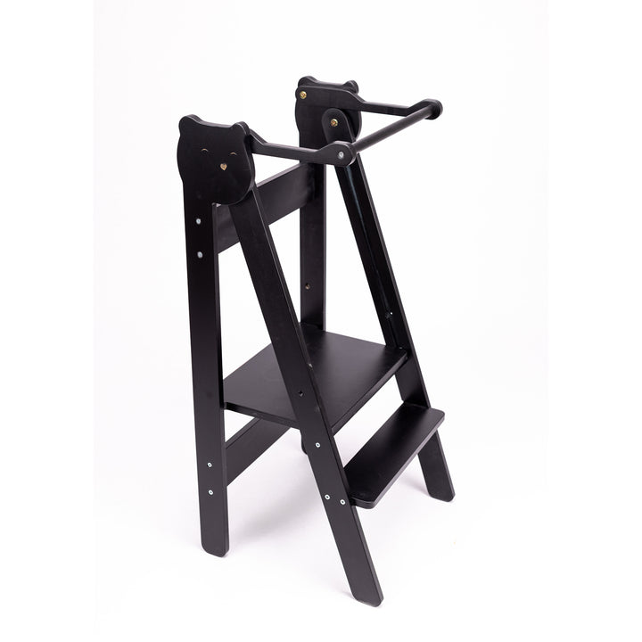 Trin-skammel til barn, sort