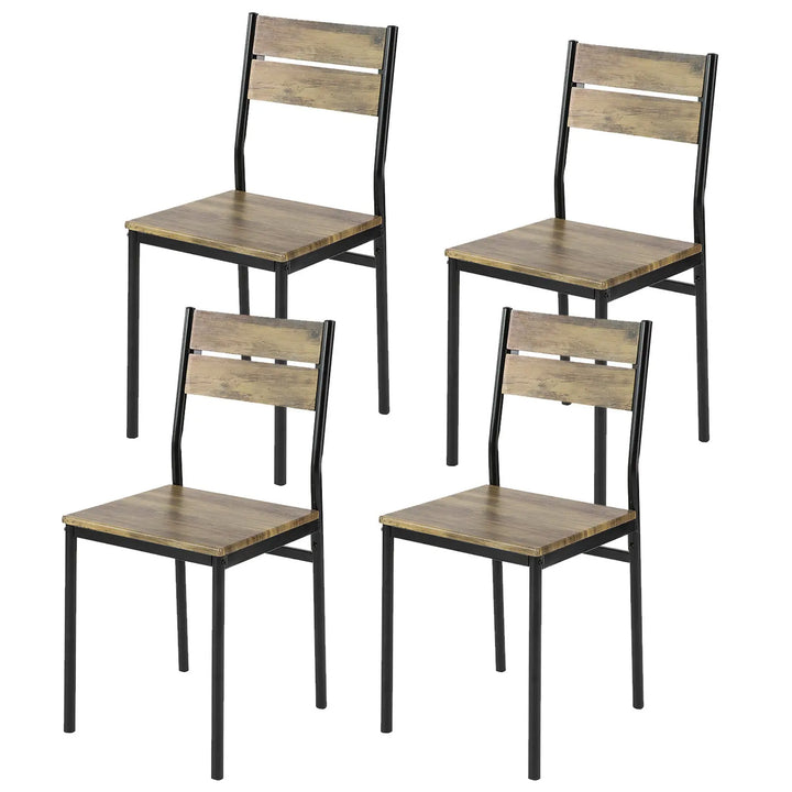 Spisebordsstole i industriel stil, 4 styks i pakken