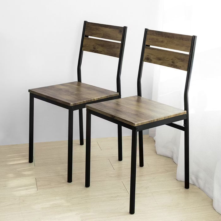 Spisebordsstole i industriel stil, 4 styks i pakken