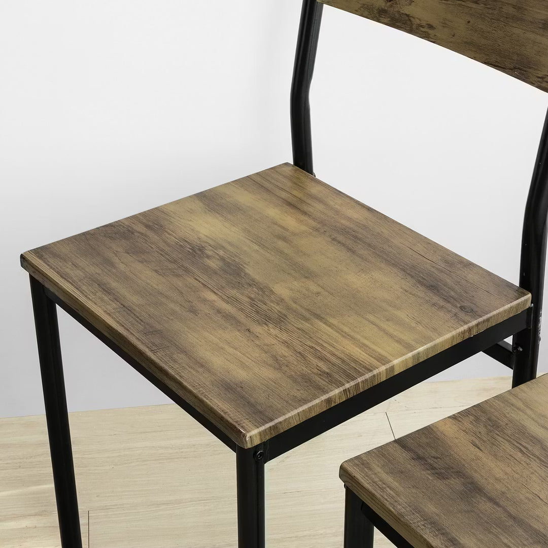 Spisebordsstole i industriel stil, 4 styks i pakken