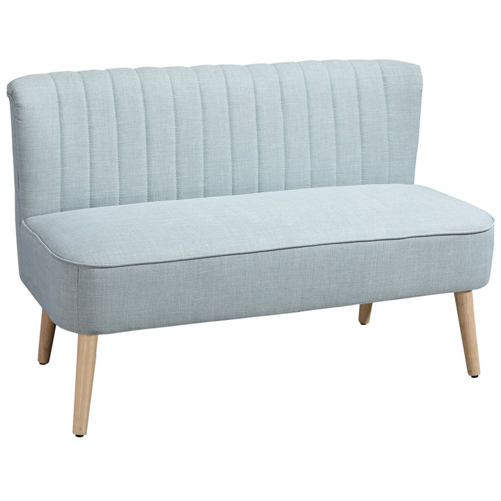 2-personers sofa, blød polstring, letplejeligt betræk, op til 220 kg, 117 x 56,5 x 77 cm, lysegrøn