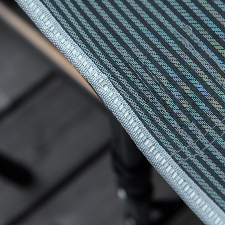 Campingseng, sammenklappelig campingseng med pude, 188 x 64,5 x 53 cm, grå