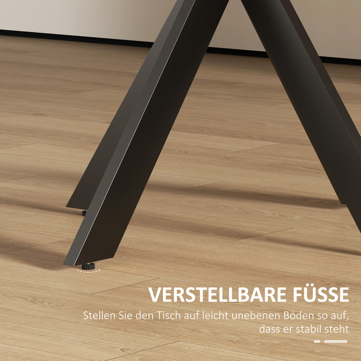 Spisebord 75 x 75 cm rundt køkkenbord til 2-4 personer moderne spisebord med edderkoppefod brun