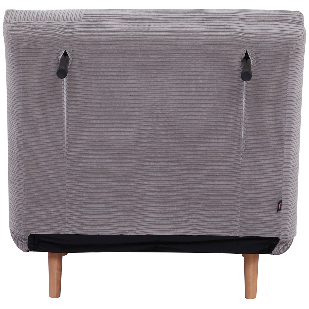 2-I-1 sovesofa gæsteseng, op til 200 kg, justerbar nakkestøtte, fløjlslook, 82 cm x 8 cm x 83 cm, grå