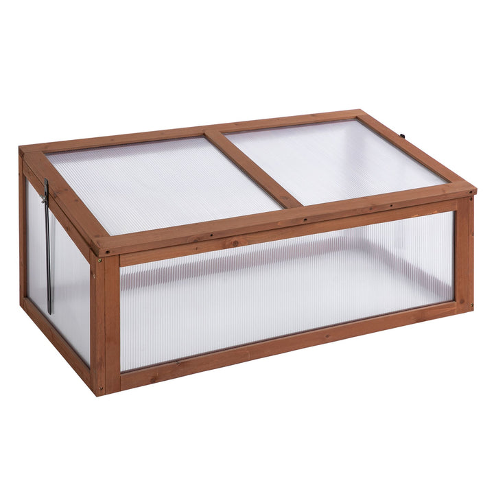 Minidrivhus, lille havedrivhus, med pc-paneler, god lysgennemgang, 100l x 65b x 40h cm