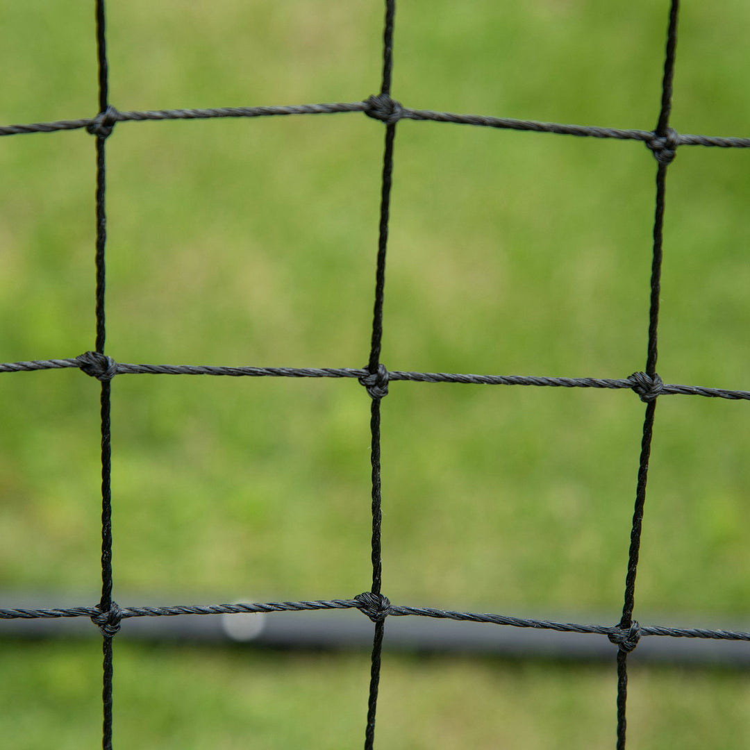 Rebounder til fodbold, rebound wall rebound net, metalrør med pe-stof, kickback rebound wall til baseball basketball, fodboldmål til ungdomstræning 96x80x96cm, sort