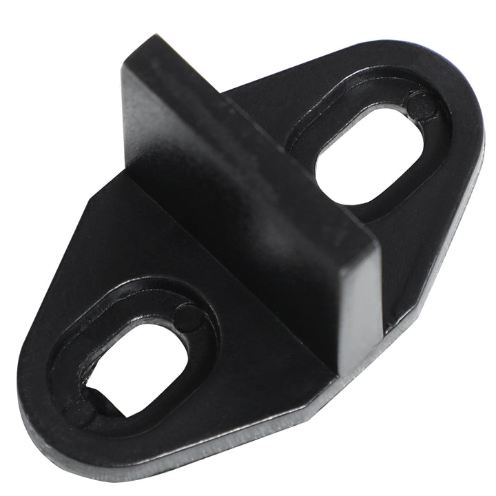 Skydedørssæt, kulstofstål, installationssæt uden dør, pladsbesparende, sort