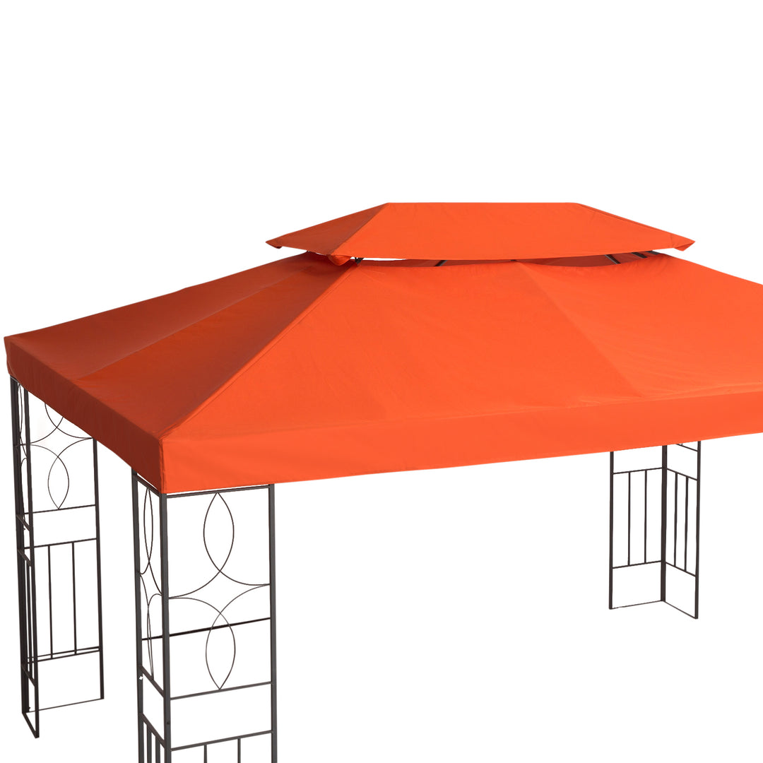 Udskiftningstag til havepavilloner 3x4m polyester kaffe