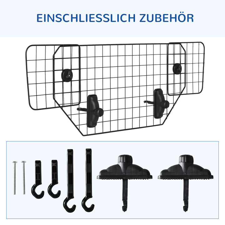Hundebeskytter bil universal bagagerumsbeskytter 90-120 cm justerbar metal