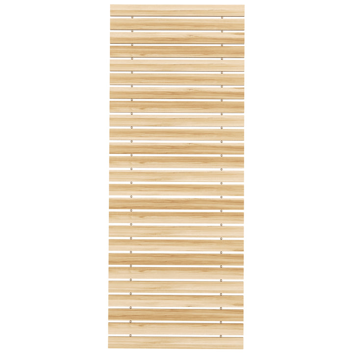Udrullbar havetrappe, vejrbestandig, grantræ, 120 x 47 x 1 cm, natur
